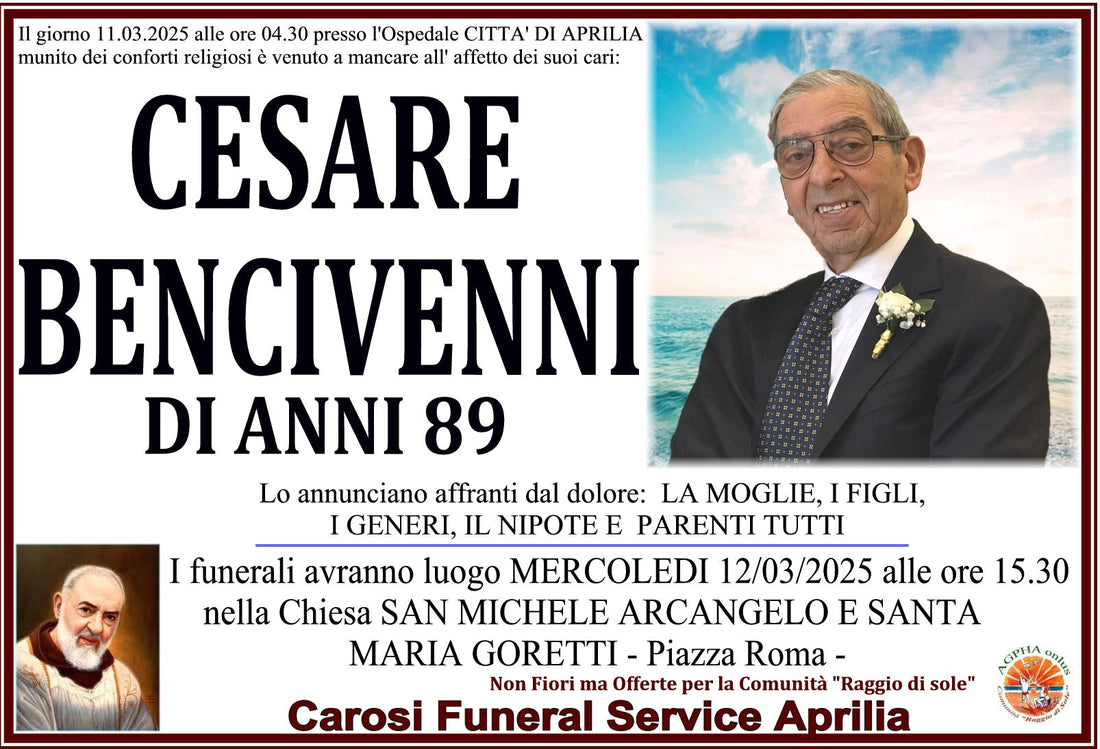 CESARE BENCIVENNI