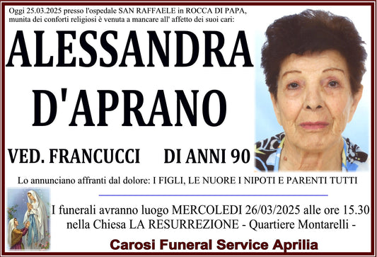 ALESSANDRA D'APRANO