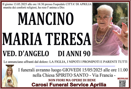 MARIA TERESA MANCINO