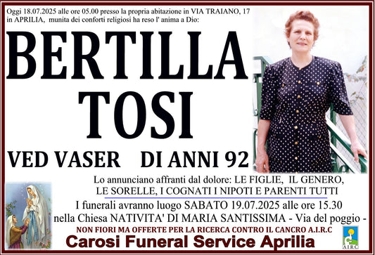 BERTILLA TOSI