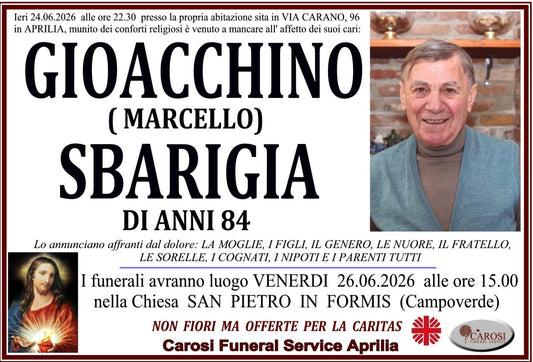 GIOACCHINO SBARIGIA