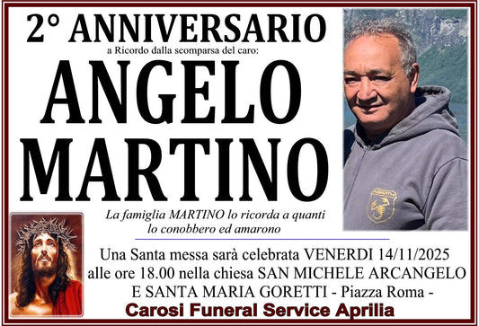 2 ANNIVERSARIO ANGELO MARTINO