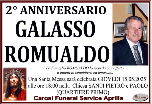 2 ANNIVERSARIO GALASSO ROMUALDO
