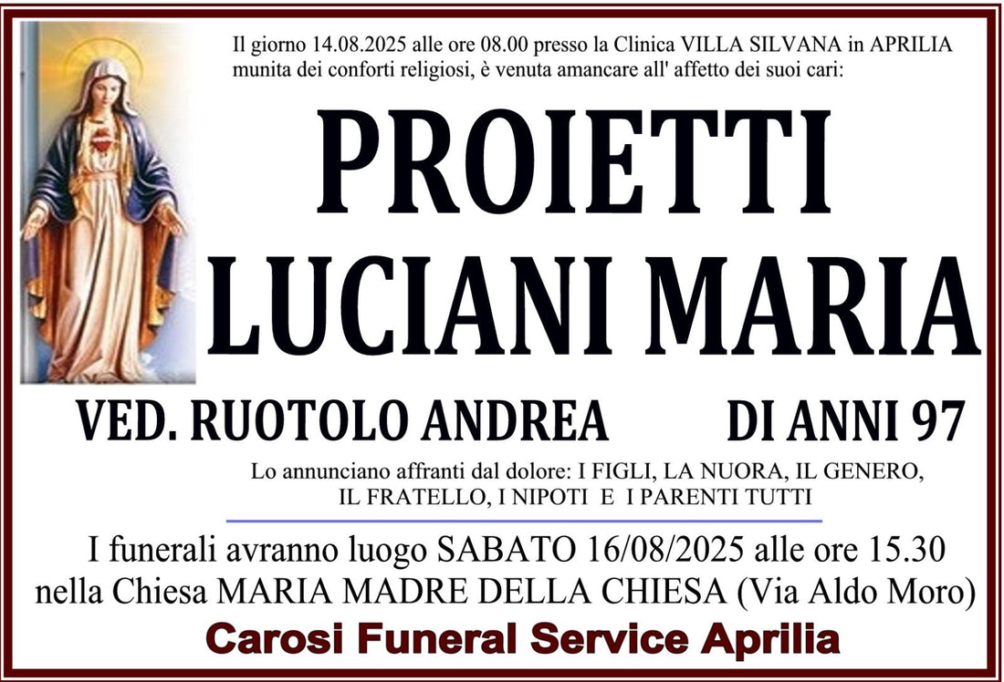 PROIETTI LUCIANI MARIA