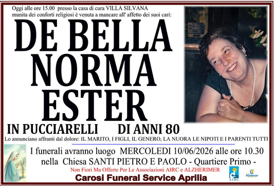 DE BELLA NORMA ESTER