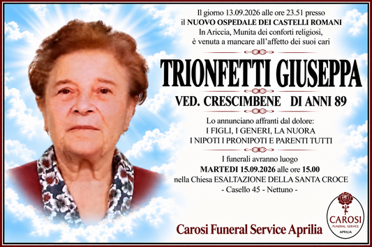 TRIONFETTI GIUSEPPA