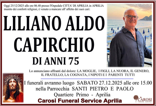LILIANO ALDO CAPIRCHIO