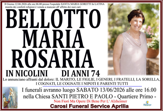 BELLOTTO MARIA ROSARIA