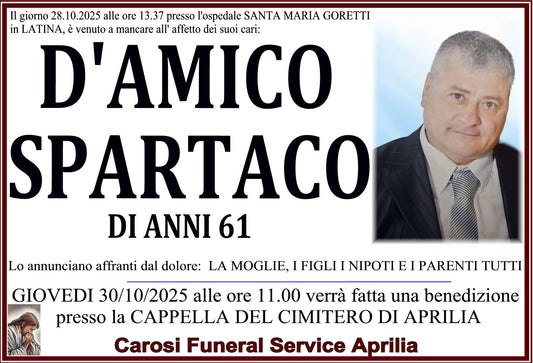 D'AMICO SPARTACO