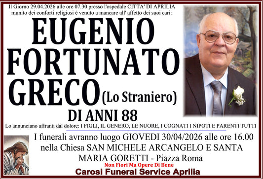 EUGENIO FORTUNATO GRECO
