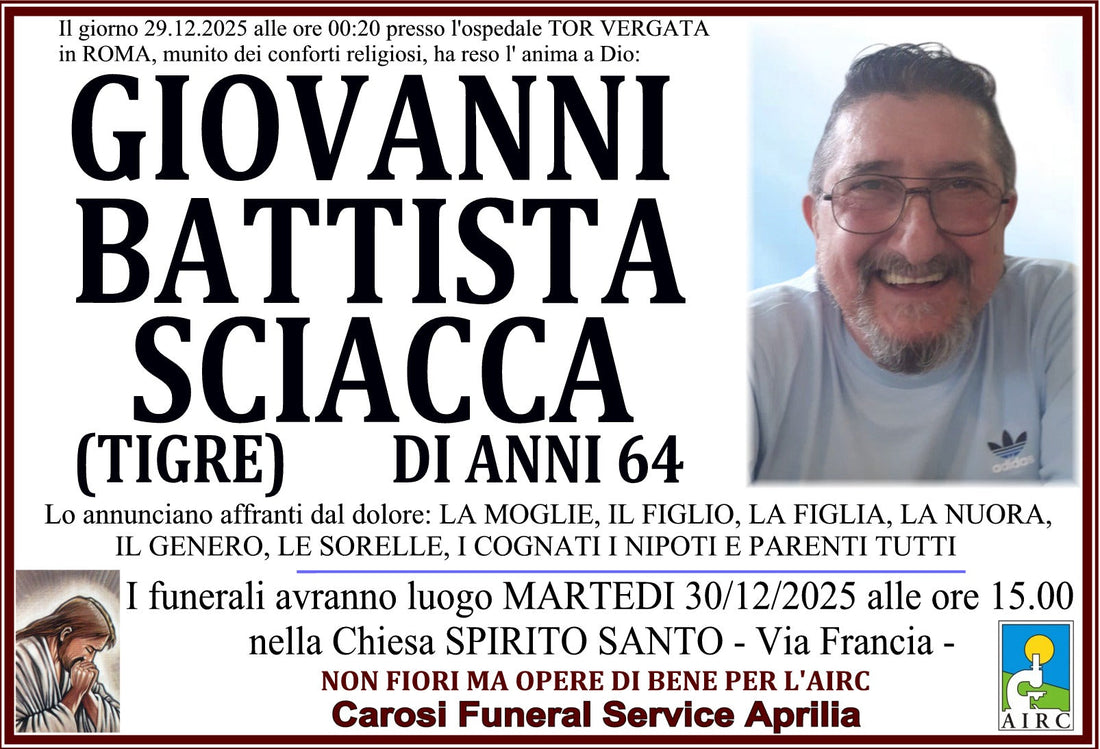 GIOVANNI SCIACCA BATTISTA