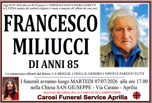 FRANCESCO MILIUCCI