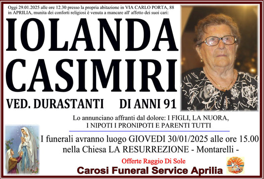 IOLANDA CASIMIRI