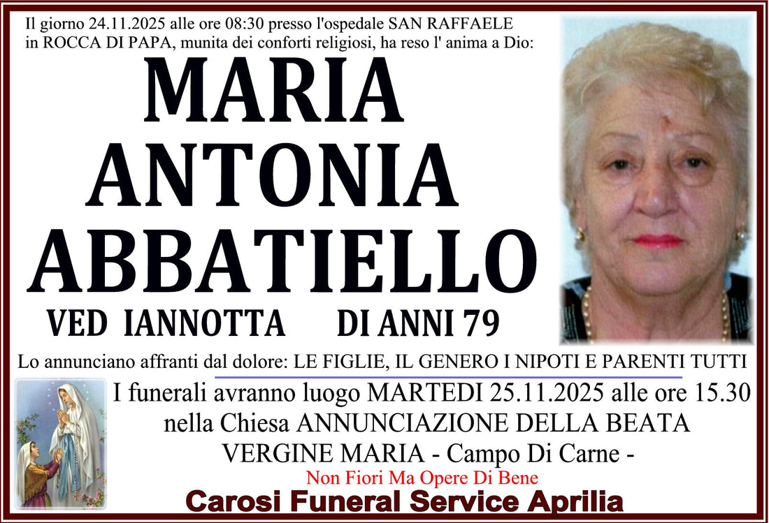 MARIA ANTONIA ABBATIELLO