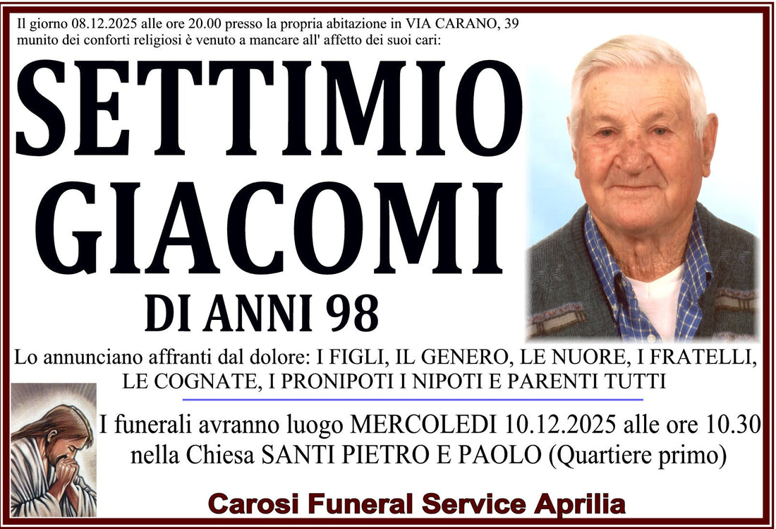 SETTIMIO GIACOMI