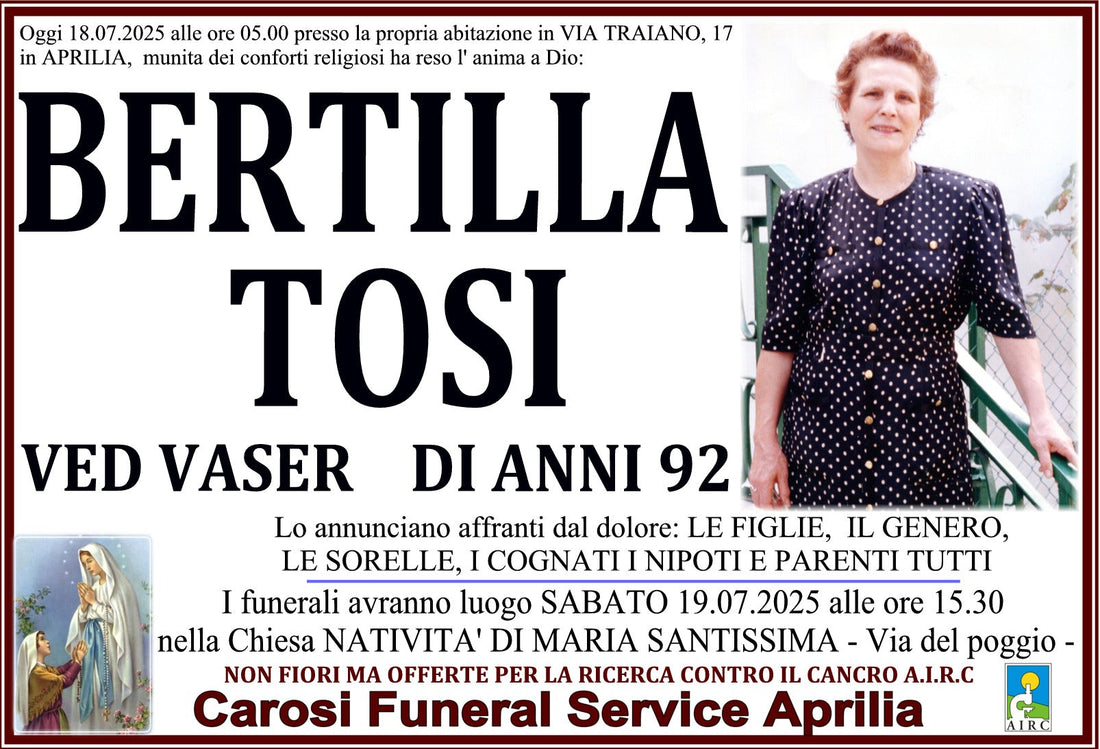 BERTILLA TOSI