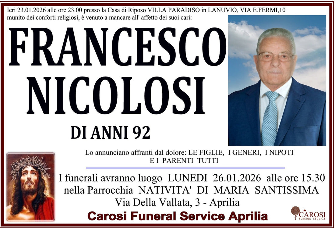 FRANCESCO NICOLOSI